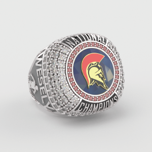 Anillo de joyería con el nombre del equipo del campeonato de fútbol producido por HUNGKUANG